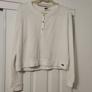 Roxy knit long sleeve sweatshirt